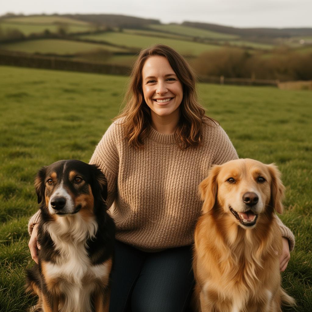 Founder of Steps for Pets with her dogs